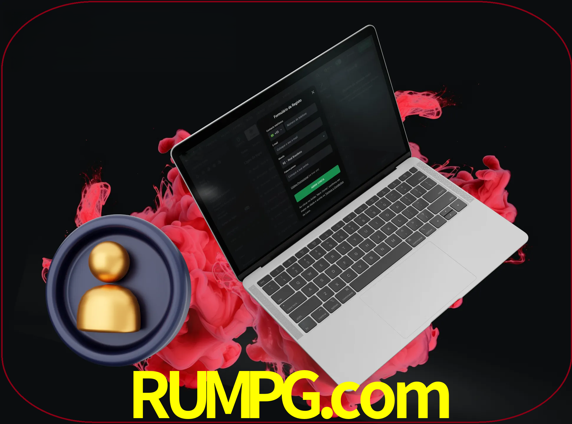 No cabeçalho do site rumpg, clique no botão que o levará a um formulário especial onde terá de introduzir as suas informações actuais.