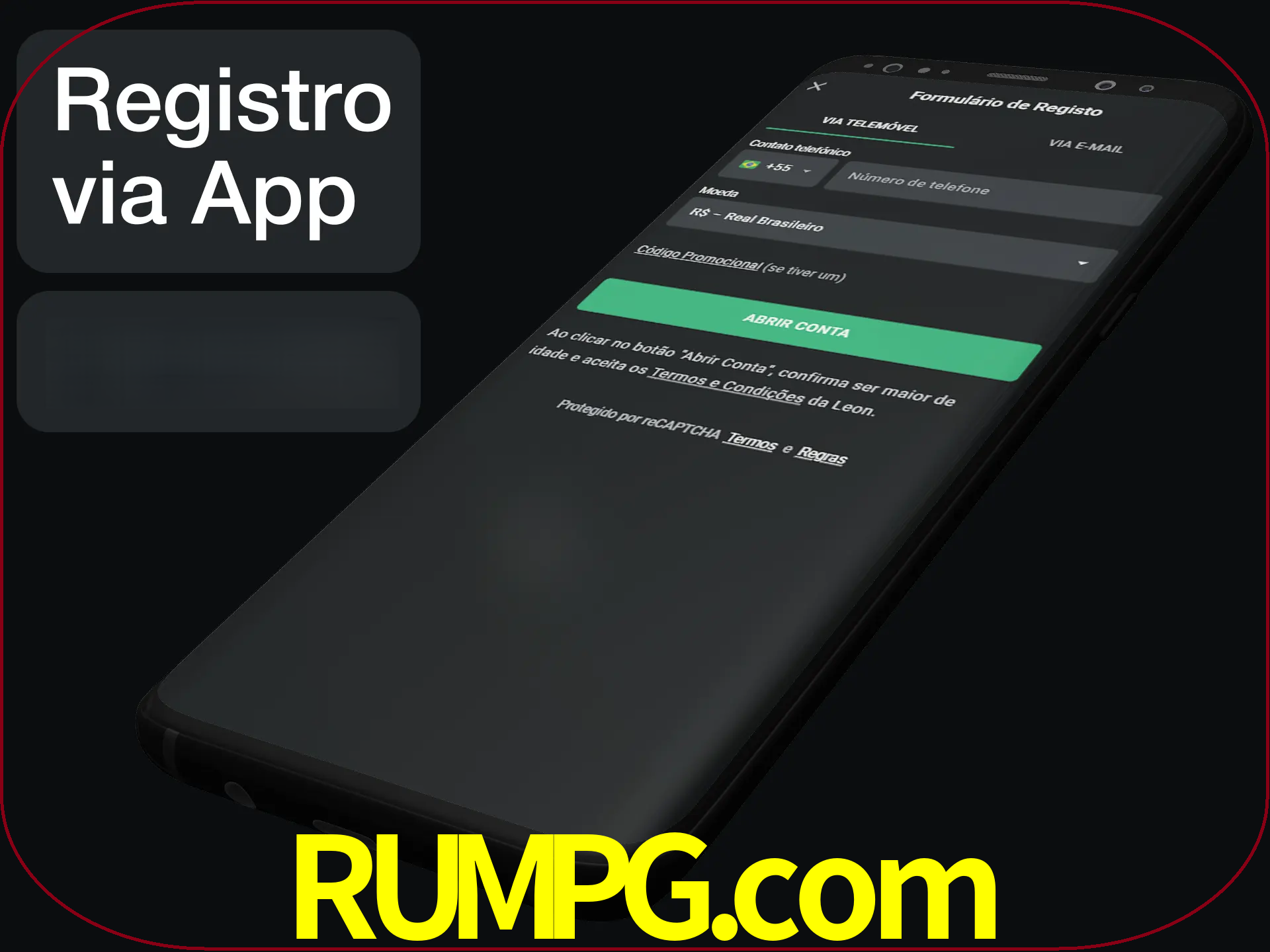 Registre-se quiclly em LeonBet usando o aplicativo.